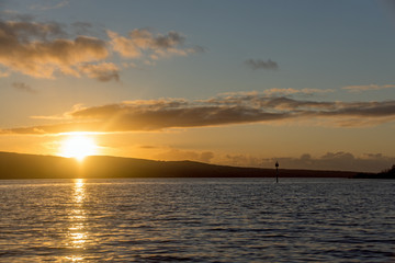 Obraz premium Lough Derg Sunset