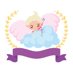Baby cupid cartoon vector design