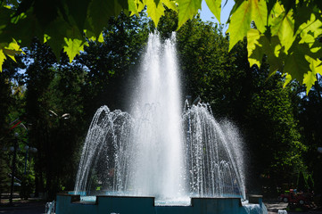 Beautiful fountain in Yerevan, Armenia  