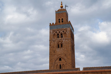 The Koutoubia mosque in Morocco, in Marrakesh. One of the oldest mosques in the world