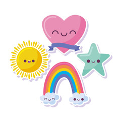 kawaii cookie cartoon vector design
