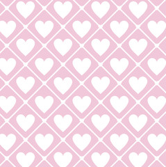 Purple and white hearts background vector design