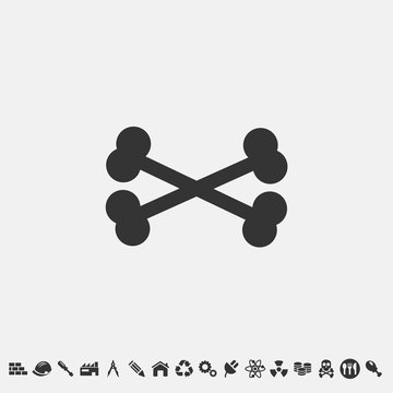 bones icon vector for web and graphic design