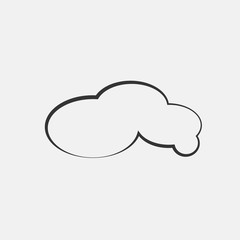 cloud icon vector for web and graphic design