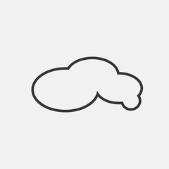 cloud icon vector for web and graphic design