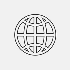 earth icon vector for web and graphic design