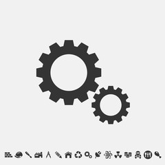 gear icon vector for web and graphic design