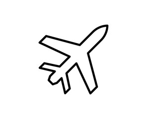Plane line icon