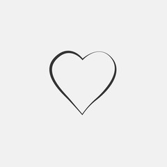 heart icon vector for web and graphic design