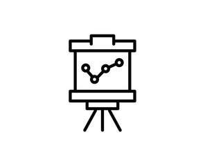 Presentation line icon