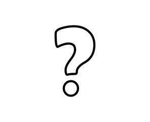 Question sign line icon