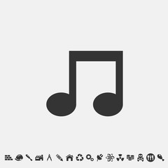 music icon vector for web and graphic design