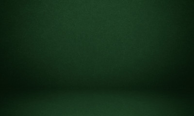 Green wall with dark texture and banner background studio and showroom