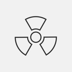 radiation icon vector for web and graphic design