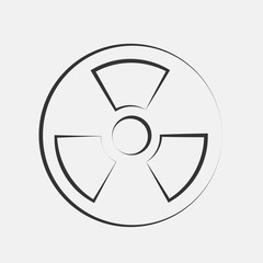 radiation icon vector for web and graphic design