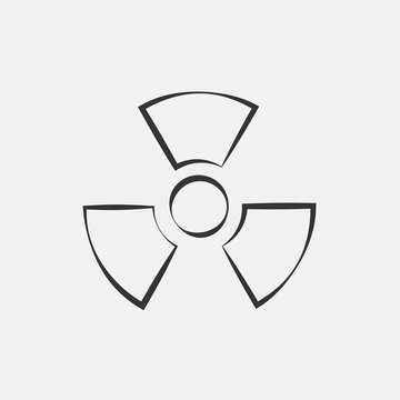 radiation icon vector for web and graphic design