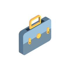 Isolated suitcase bag vector design
