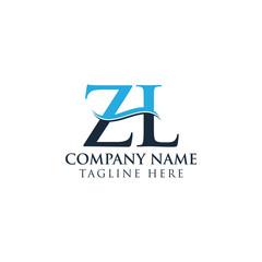 Initial ZL Letter Linked Logo Vector Template. Creative Letter ZL Logo Vector.