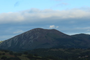 view of mountains and clouds