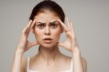 Fototapeta premium young woman with headache