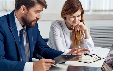 business people working in office