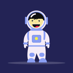 cute astronaut vector illustration design