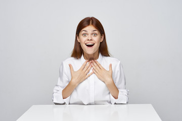 young woman in office