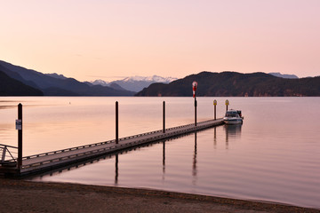 Harrison Lake Beach Sunset