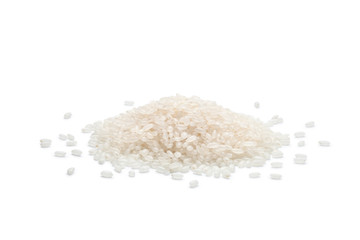 The rice of northeast China, Isolated on white background.