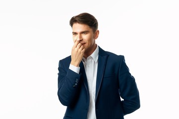 portrait of a businessman isolated on white