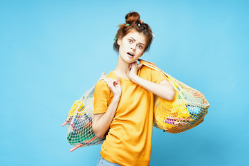 young woman in a dress