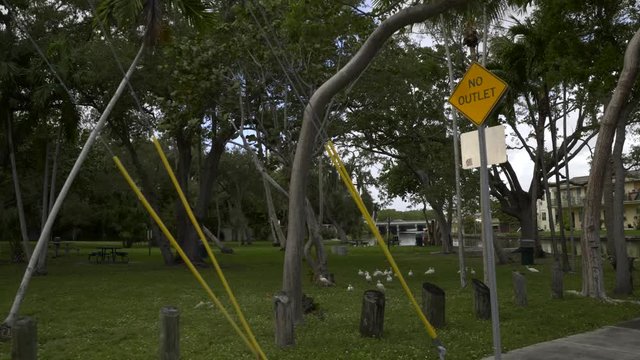 Motion footage of Manatee Bend Park Miami FL
