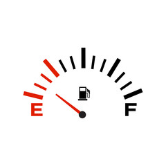 Fuel Gauge Icon Vector