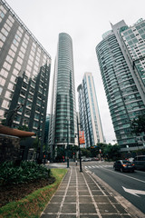 Fototapeta na wymiar Modern buildings in Bonafacio Global City, Manila, Philippines