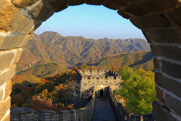 Fototapeta premium The Great Wall in autumn