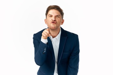 portrait of a businessman isolated on white