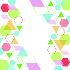 geometri background with colorful vector