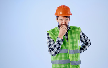 construction worker with helmet