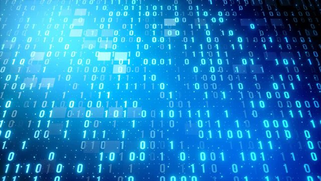 binary data code background