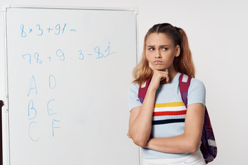 girl with books