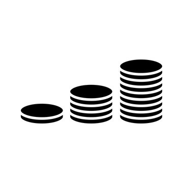 Money icon vector simple design