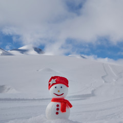 Image of a snowman. Handiwork.