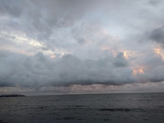 cloudy rainy clouds mumbai marine drive