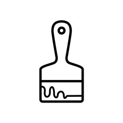 Paintbrush icon vector