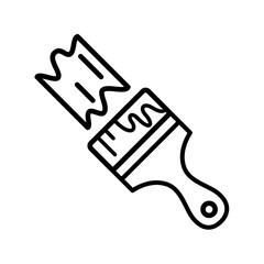 Paintbrush icon vector