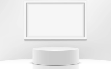 white stand and white board in the studio room