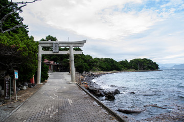 Japanese Temple Torii Gate in Izu