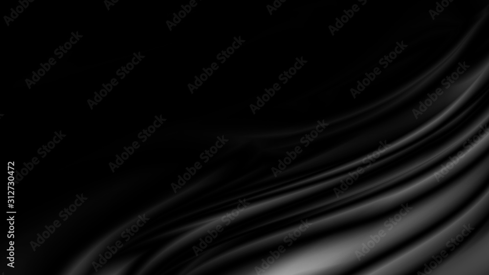 Wall mural Black luxury cloth background with copy space