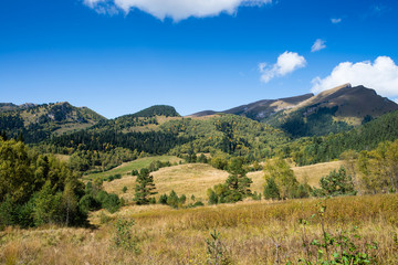 Caucasian mountains of the Republic of Adygea, Krasnodar region. South of Russia. Beautiful...