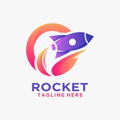 Creative rocket logo design